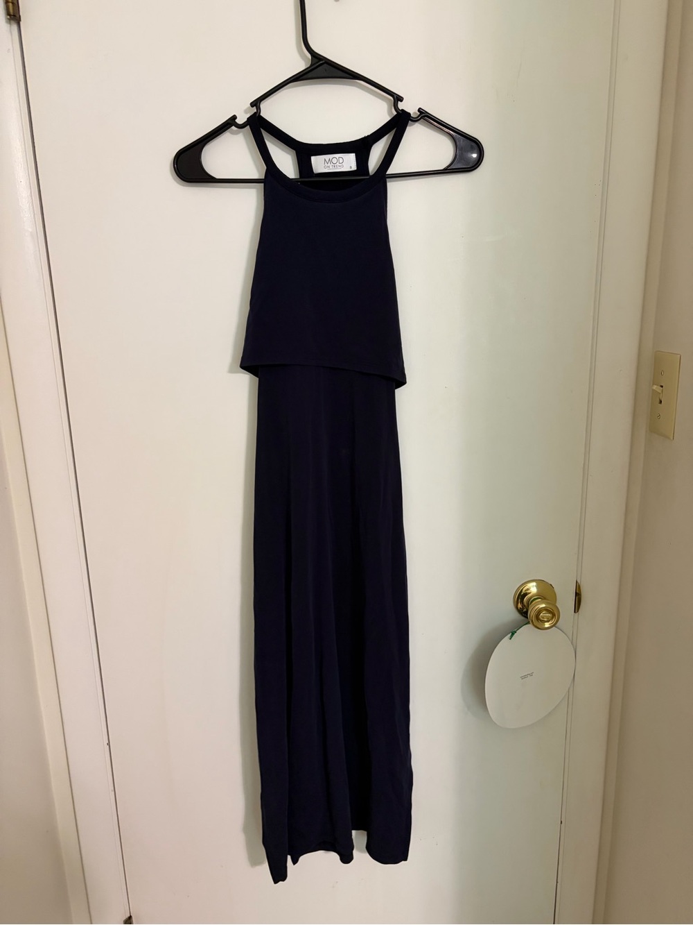 Refined Navy Halter Maxi Dress MOD